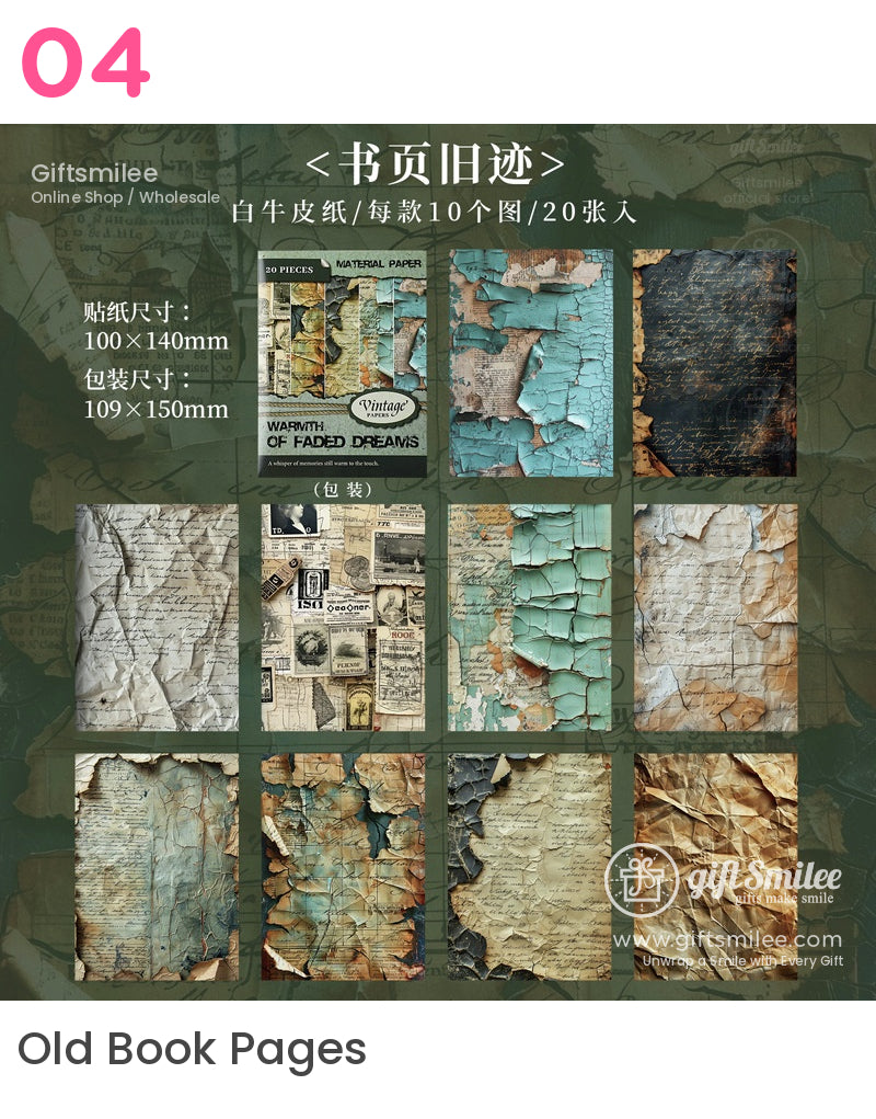 復古剪貼簿花卉拼貼套裝 | KS-CK-1160