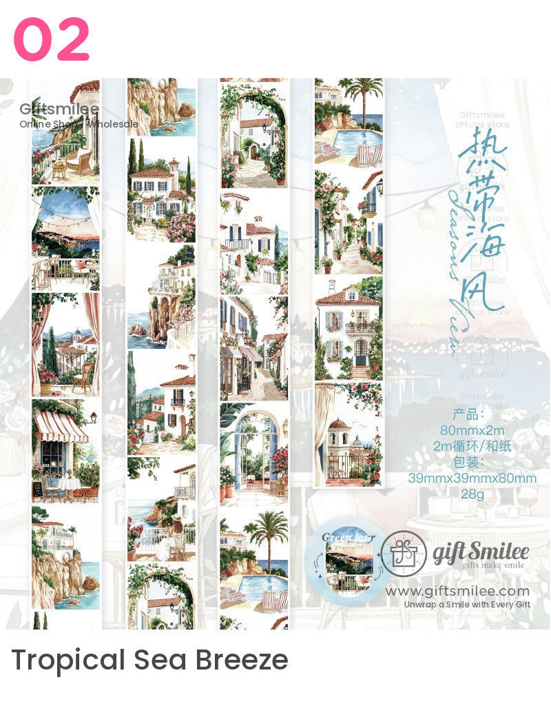 歐洲風景卷帶 | ephemera