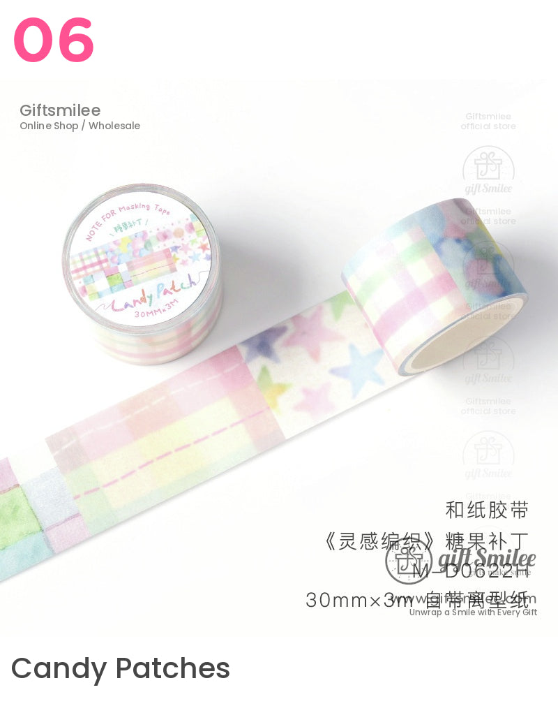粉彩糖果貼紙膠帶 | KS-RT-1628