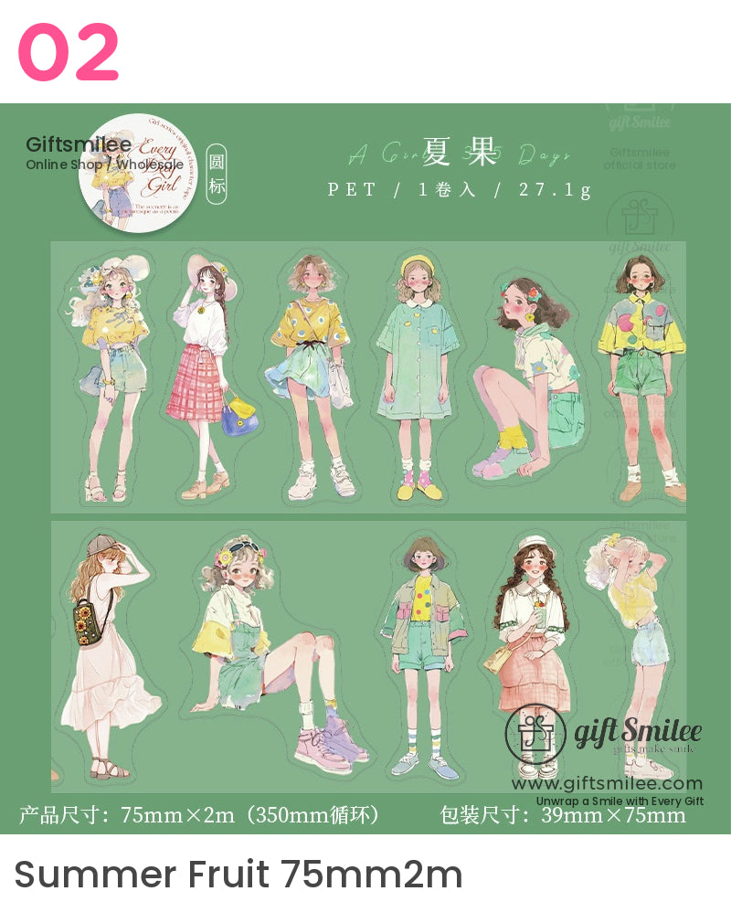 女孩主題捲帶 | KS-RT-1642