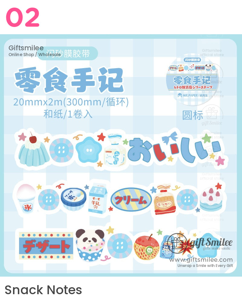 可愛日復古食物捲膠帶 | KS-RT-1646