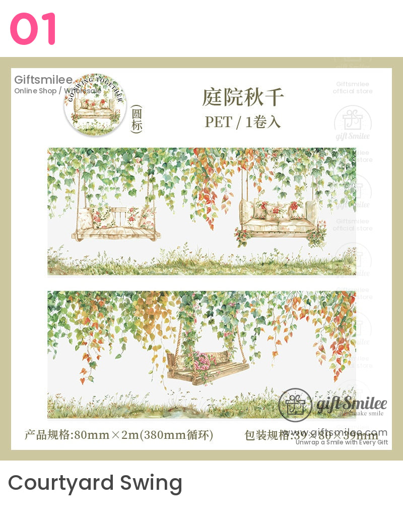 風景鞦韆花園捲膠帶 | KS-RT-1655