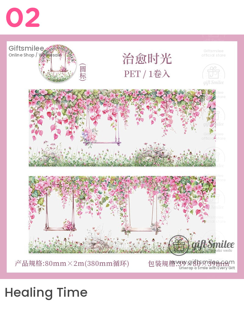 風景鞦韆花園捲膠帶 | KS-RT-1655
