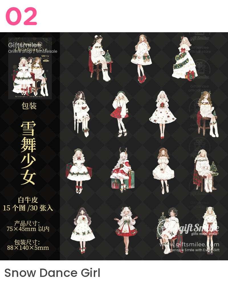 浪漫聖誕情侶貼紙 | KS-SA-4001