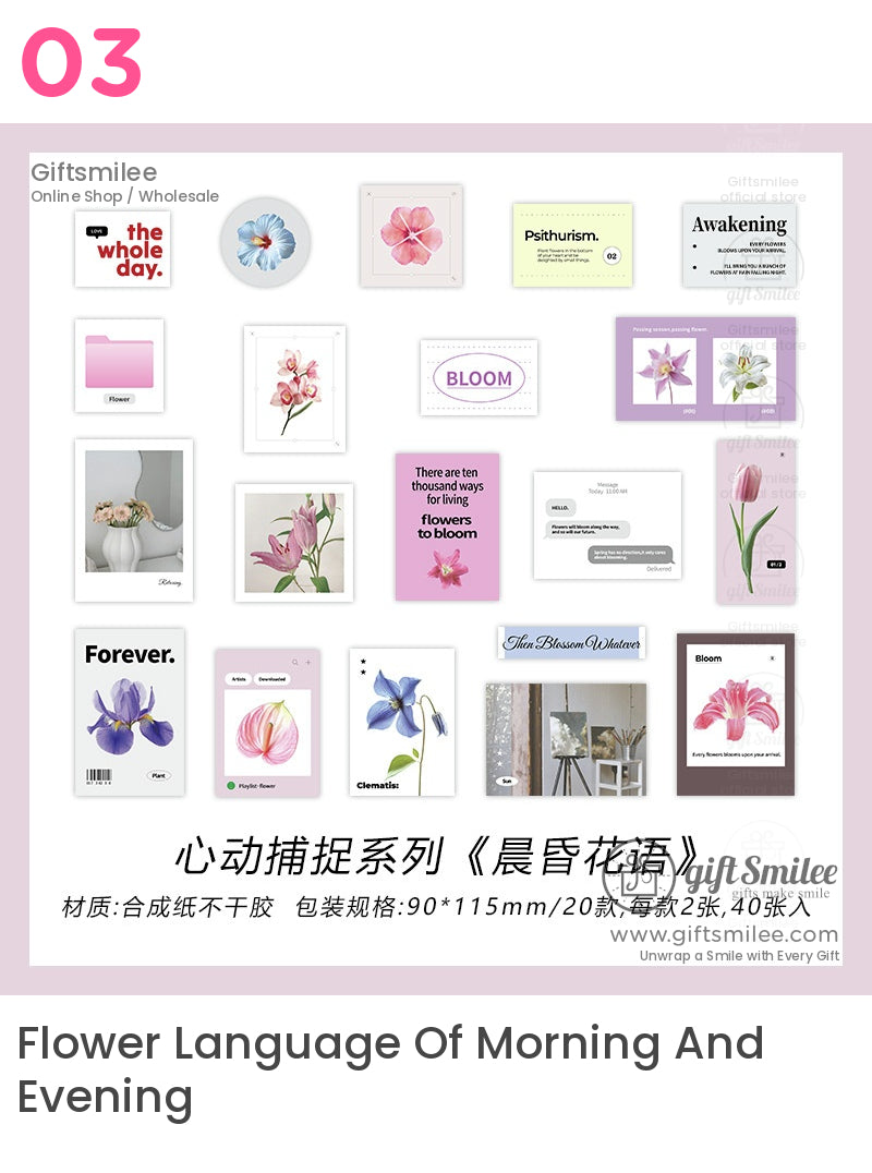 自然靈感植物貼紙包貼紙包 | KS-SA-4002