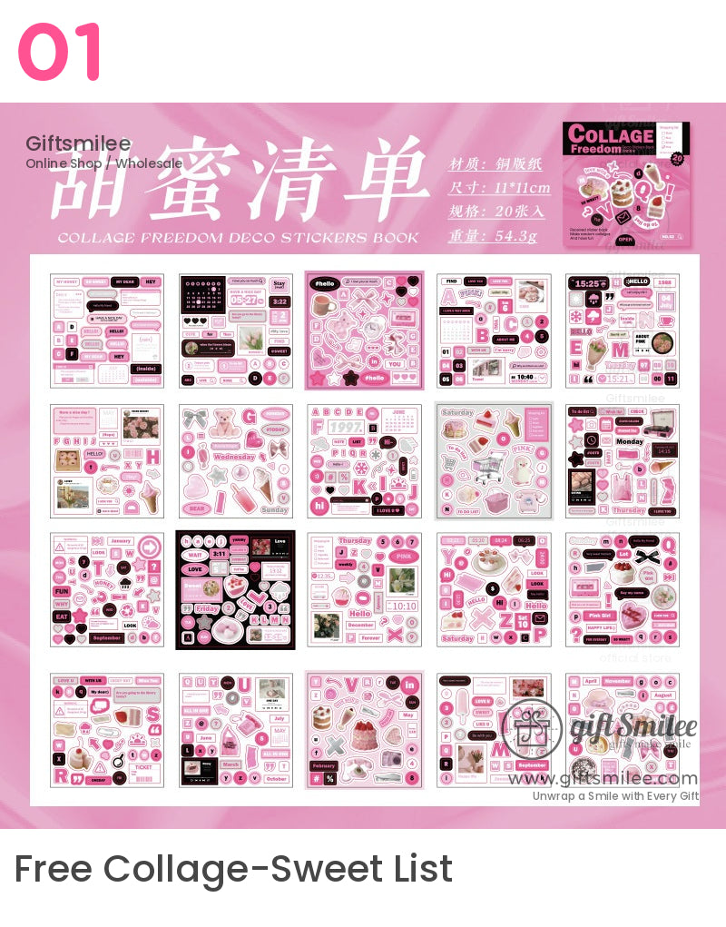 拼貼自由美學貼紙書 | KS-SA-4003