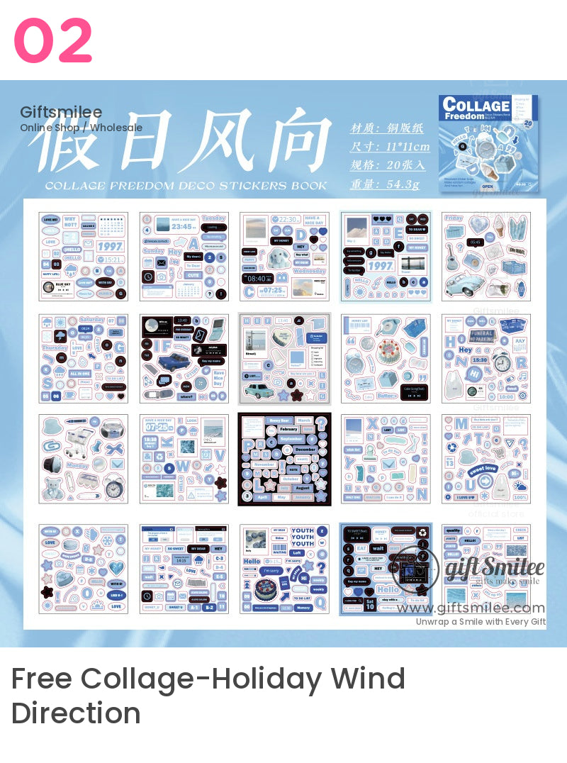 拼貼自由美學貼紙書 | KS-SA-4003