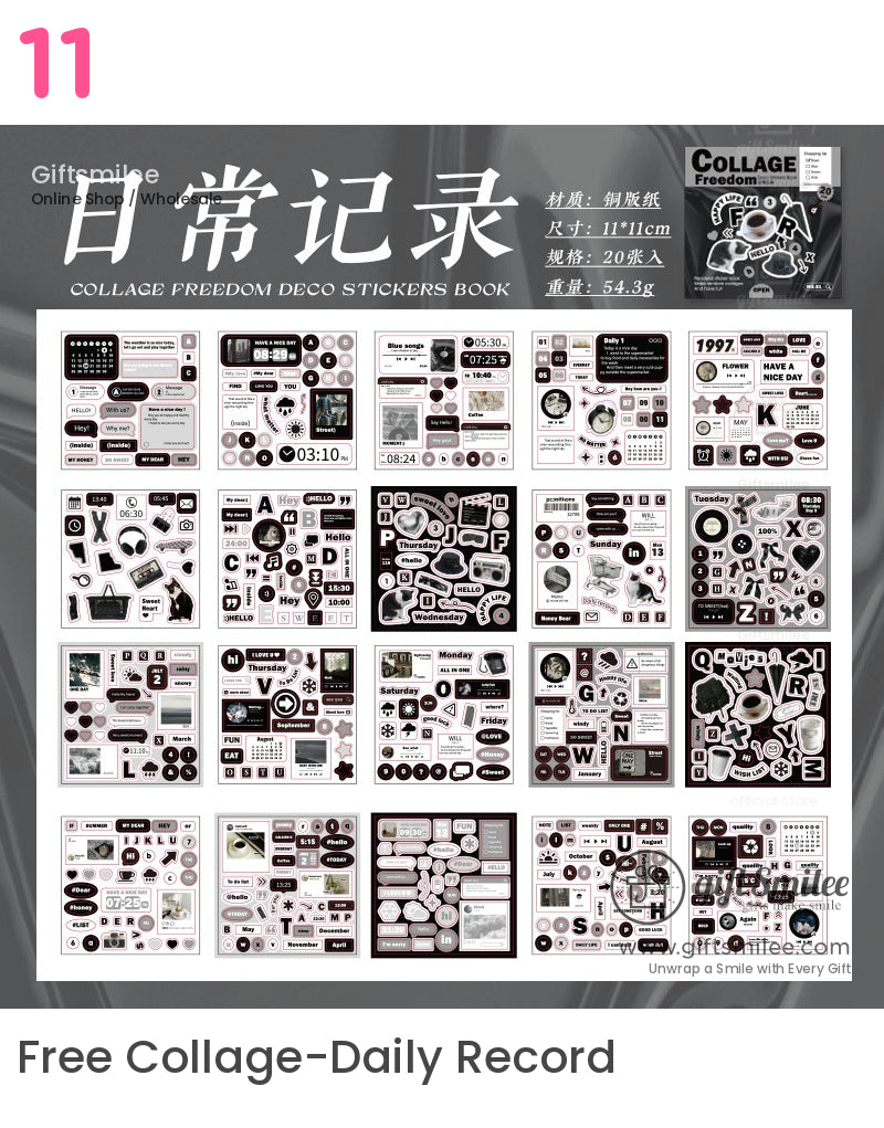 拼貼自由美學貼紙書 | KS-SA-4003