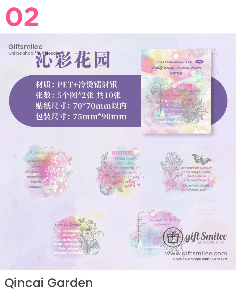 復古花卉貼紙 | KS-SA-4005