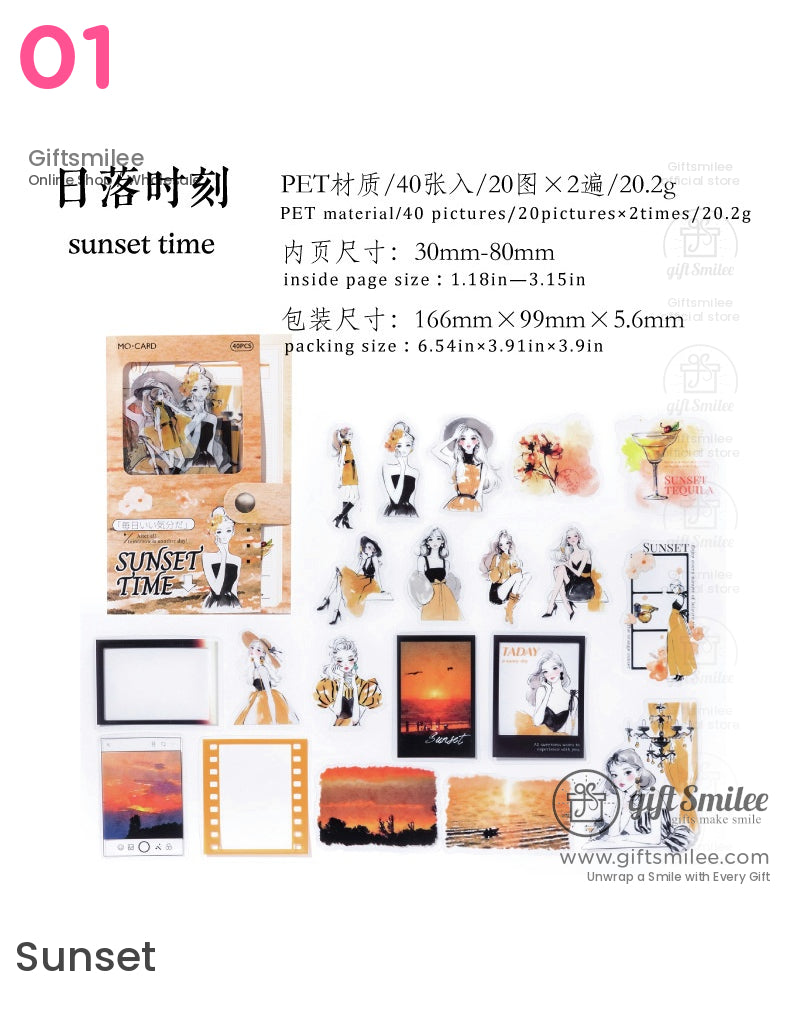 復古美學貼紙包 | KS-SA-4006