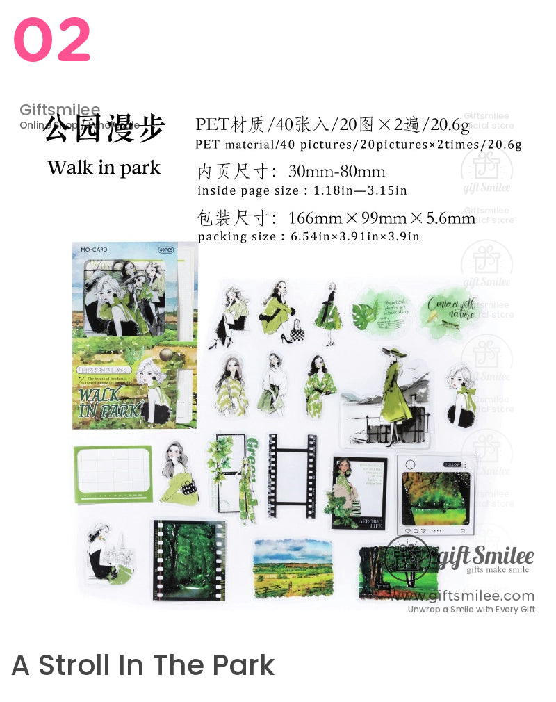 復古美學貼紙包 | KS-SA-4006