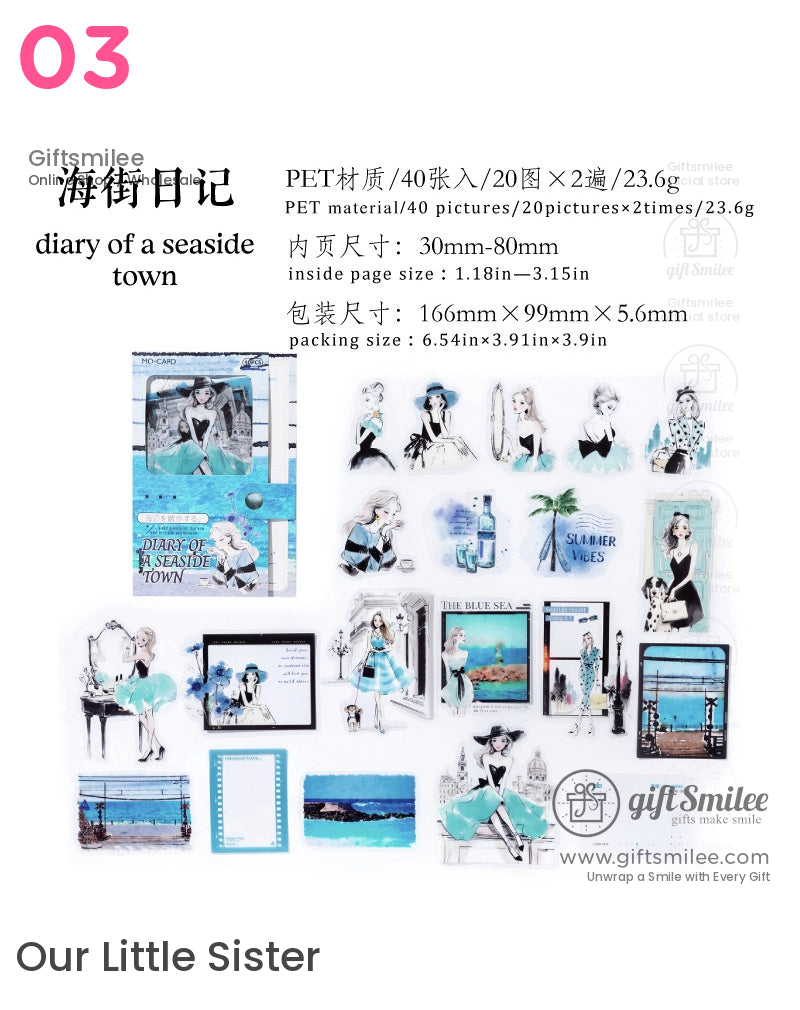 復古美學貼紙包 | KS-SA-4006
