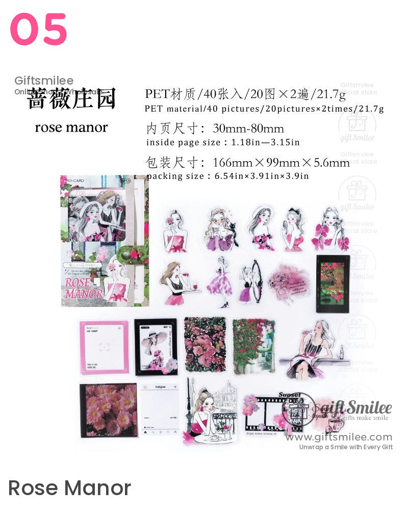復古美學貼紙包 | KS-SA-4006