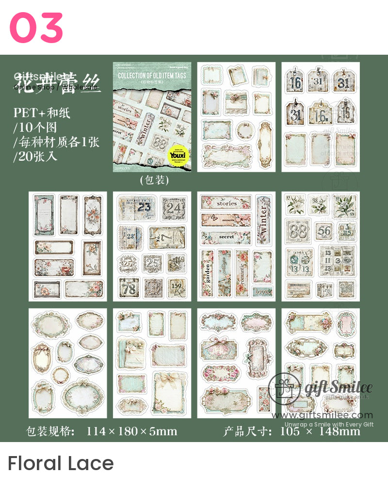 復古 Ephemera 復古貼紙書 | KS-SA-4011