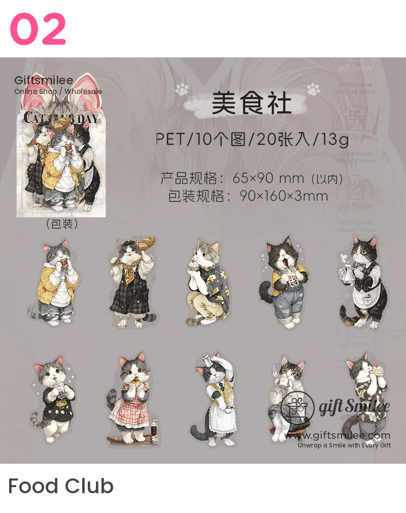 貓咪主題壓克力立牌貼紙 | KS-SA-4027