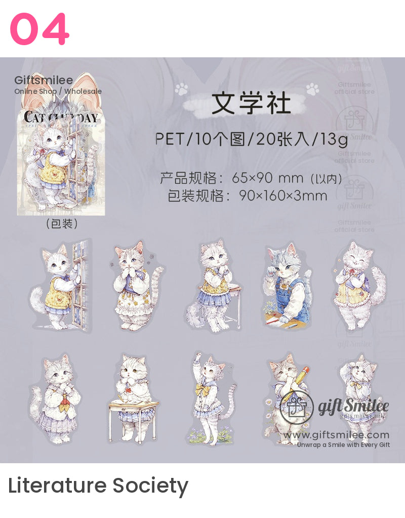 貓咪主題壓克力立牌貼紙 | KS-SA-4027