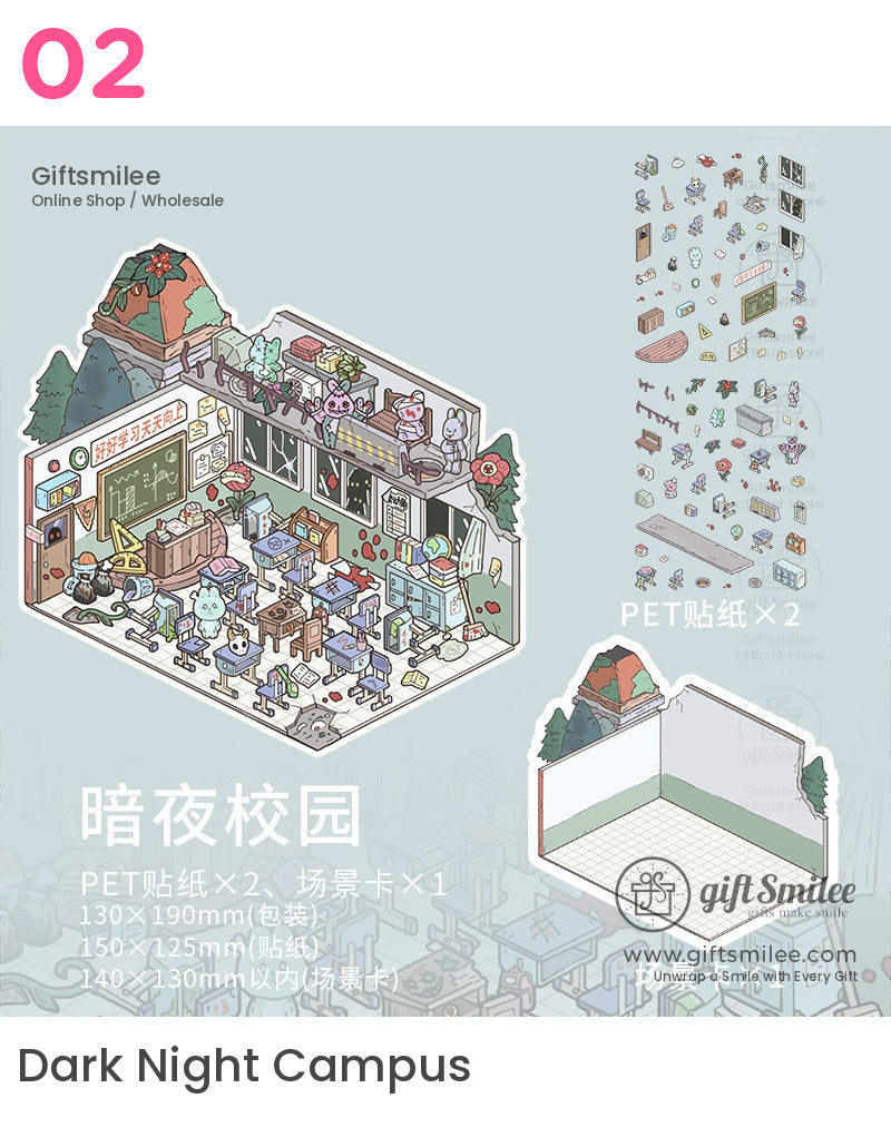 微型DIY 3D場景貼紙 | KS-SA-4036