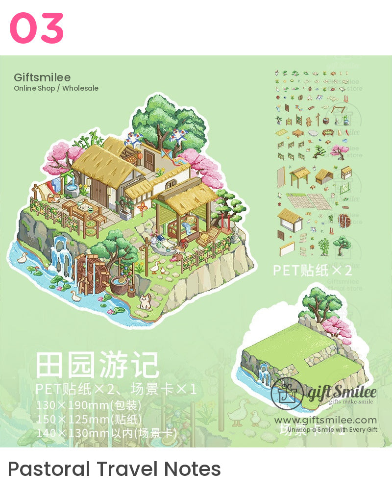 微型DIY 3D場景貼紙 | KS-SA-4036
