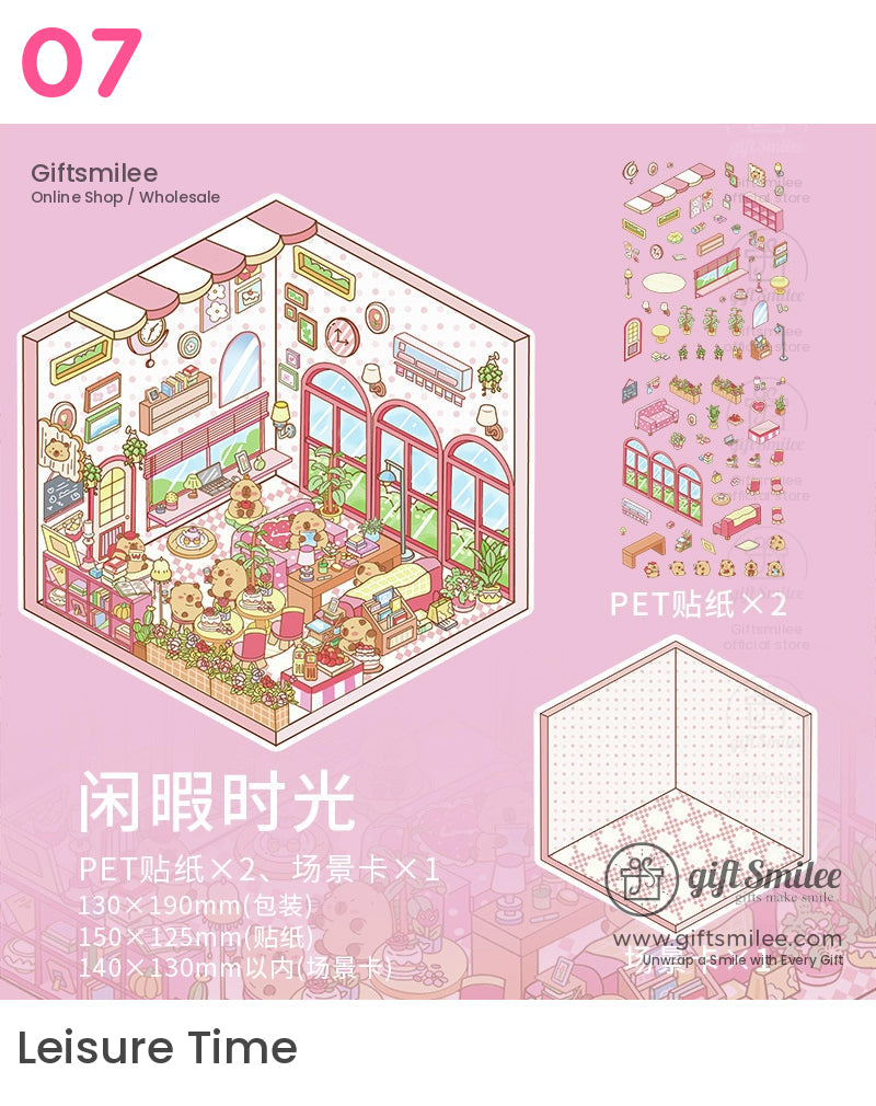 微型DIY 3D場景貼紙 | KS-SA-4036