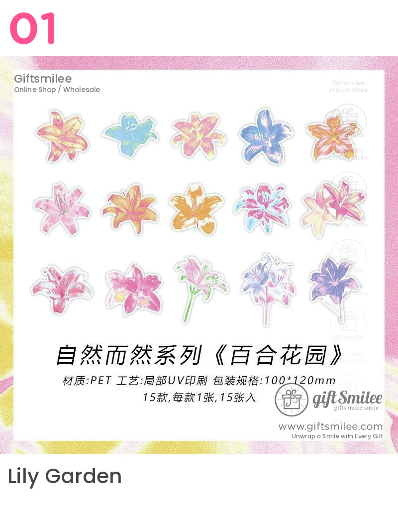 自然海洋花卉水果貼紙包 | KS-SA-4044