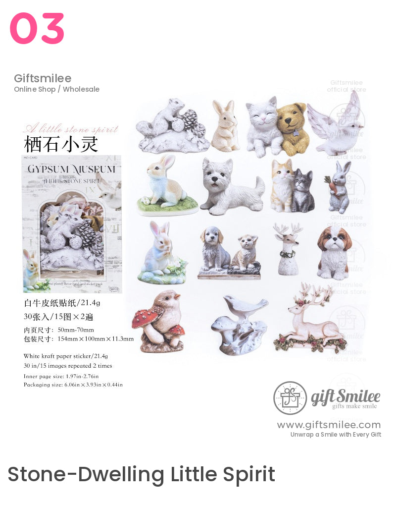石膏天使雕像貼紙包 | KS-SA-4046