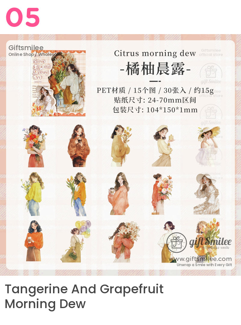 時尚花卉貼紙包 | KS-SA-4053