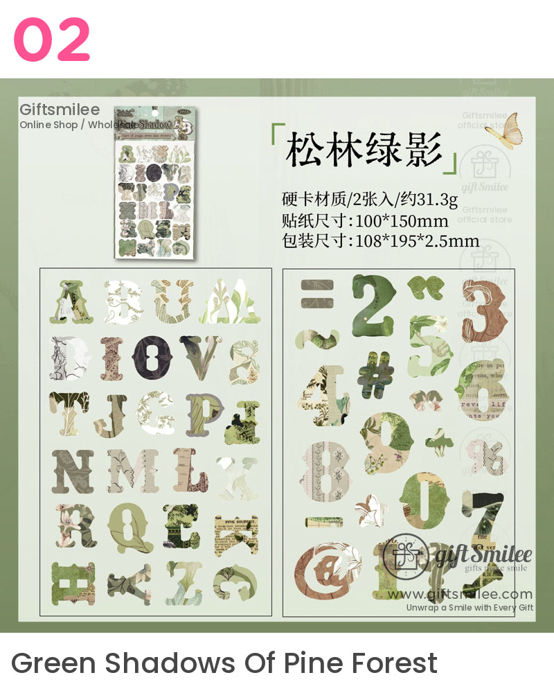 復古字母貼紙 | KS-SA-4058
