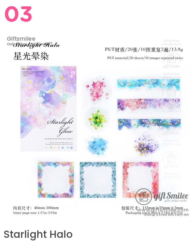 水彩花卉貼紙包 | KS-SA-4060