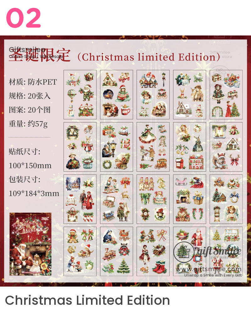 聖誕節復古貼紙書 | KS-SA-4074