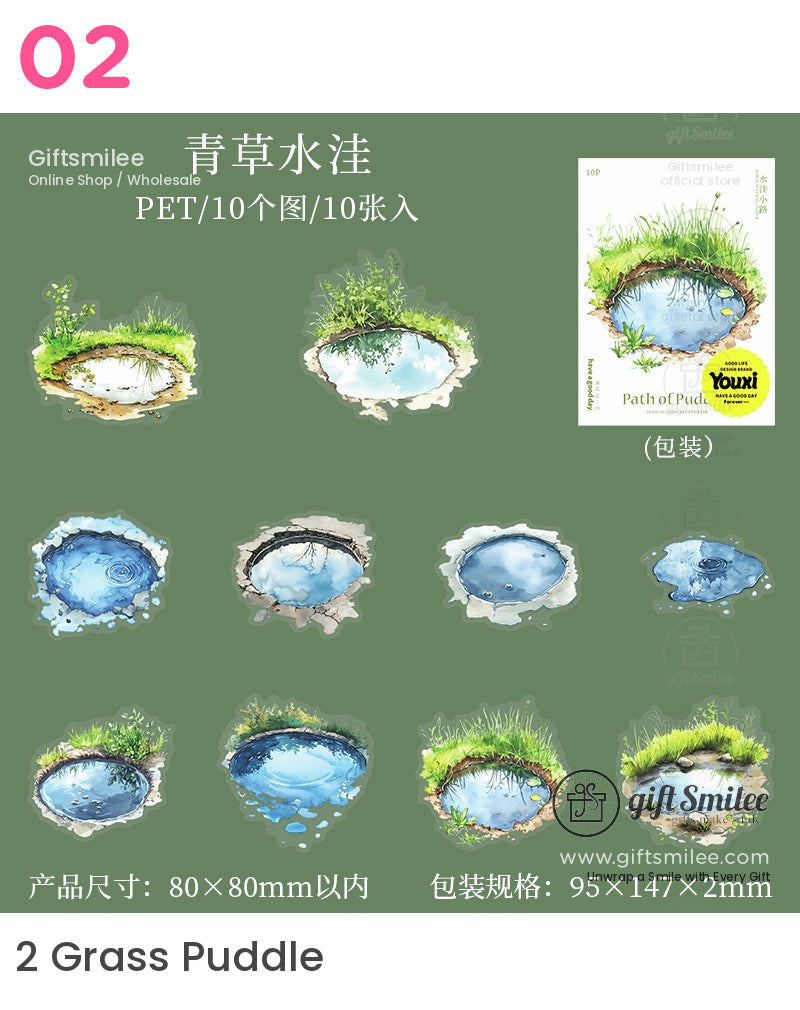 水彩自然貼紙 | KS-SA-4079
