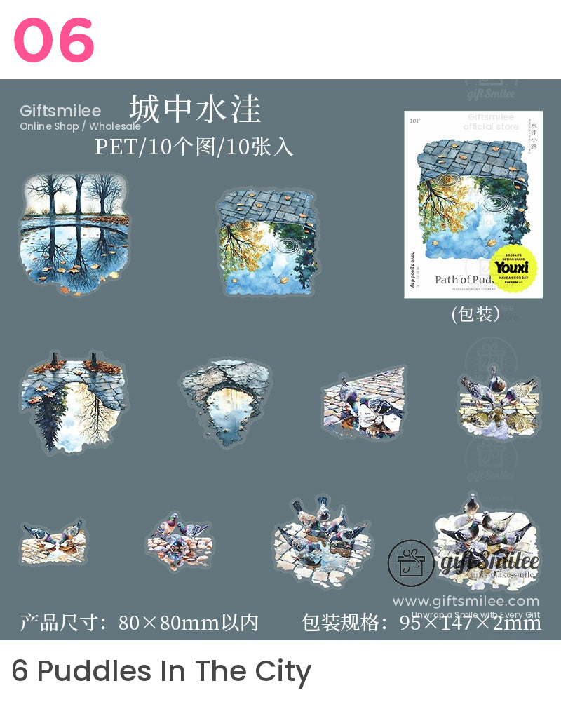 水彩自然貼紙 | KS-SA-4079