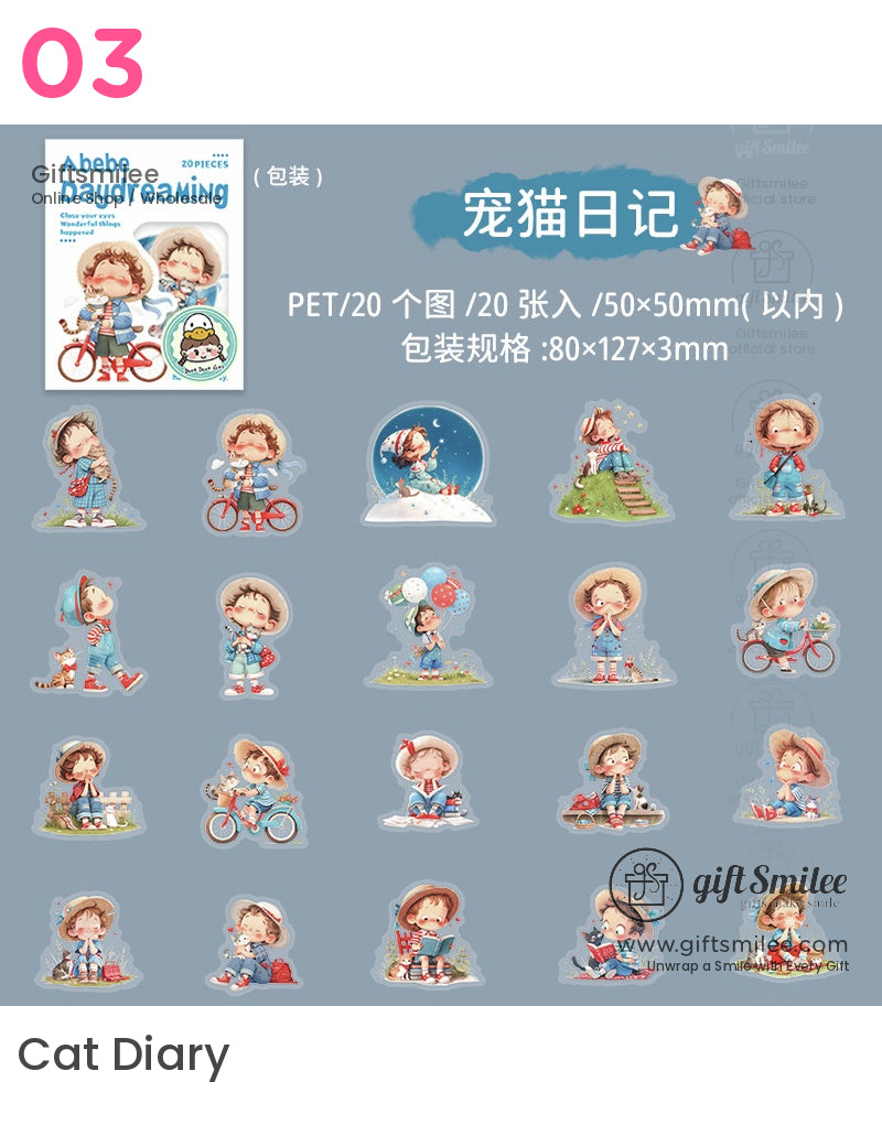 夢幻月亮彩虹貼紙 | KS-SA-4100