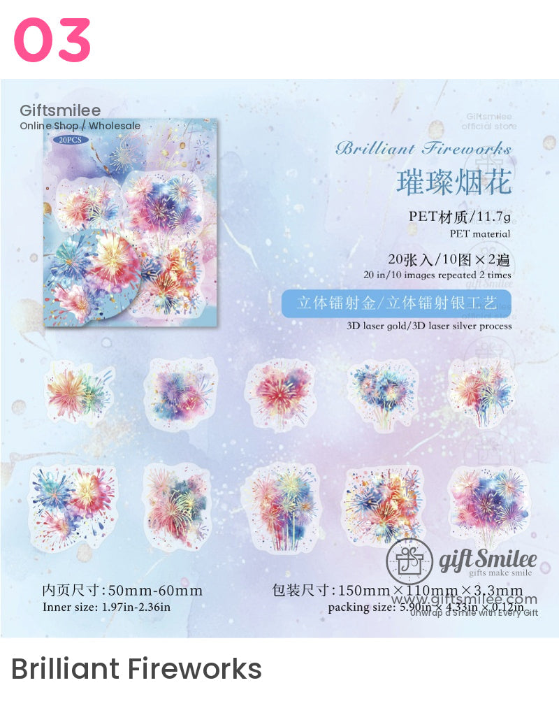 流動的夢想貼紙包 | KS-SA-4139
