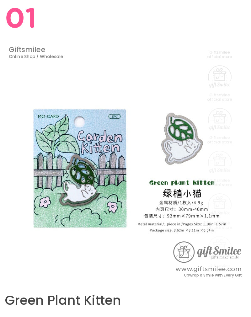 貓主題琺瑯夾書籤 | 家居生活