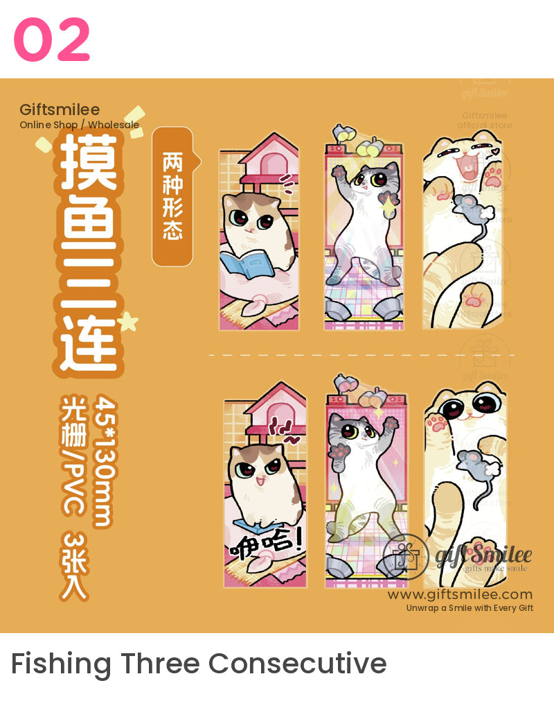 貓咪主題磁性書籤 | KS-BM-110