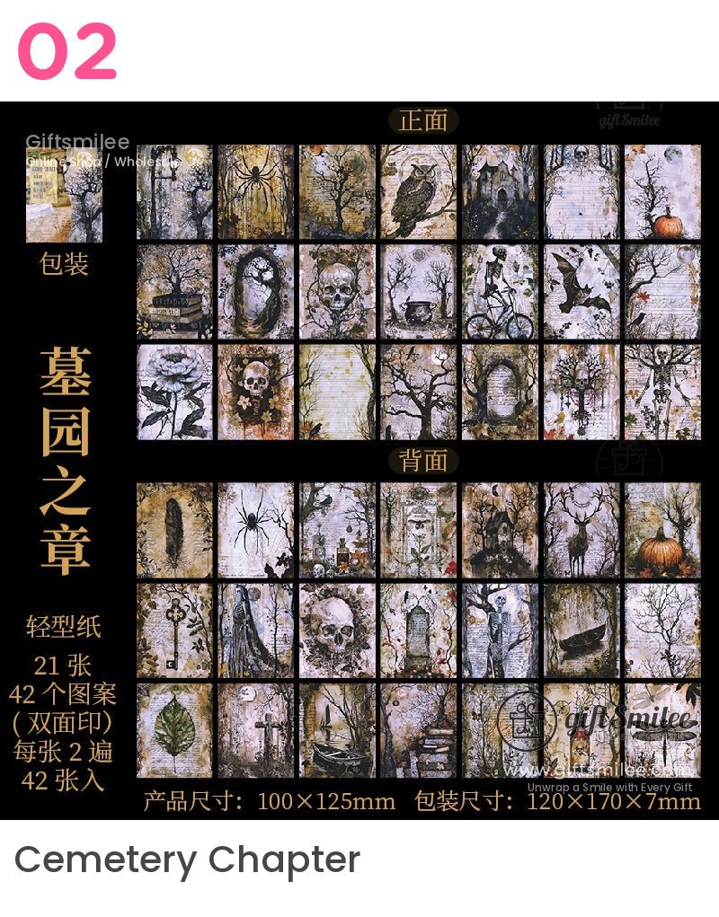 復古萬聖節材料紙 | KS-CK-1165