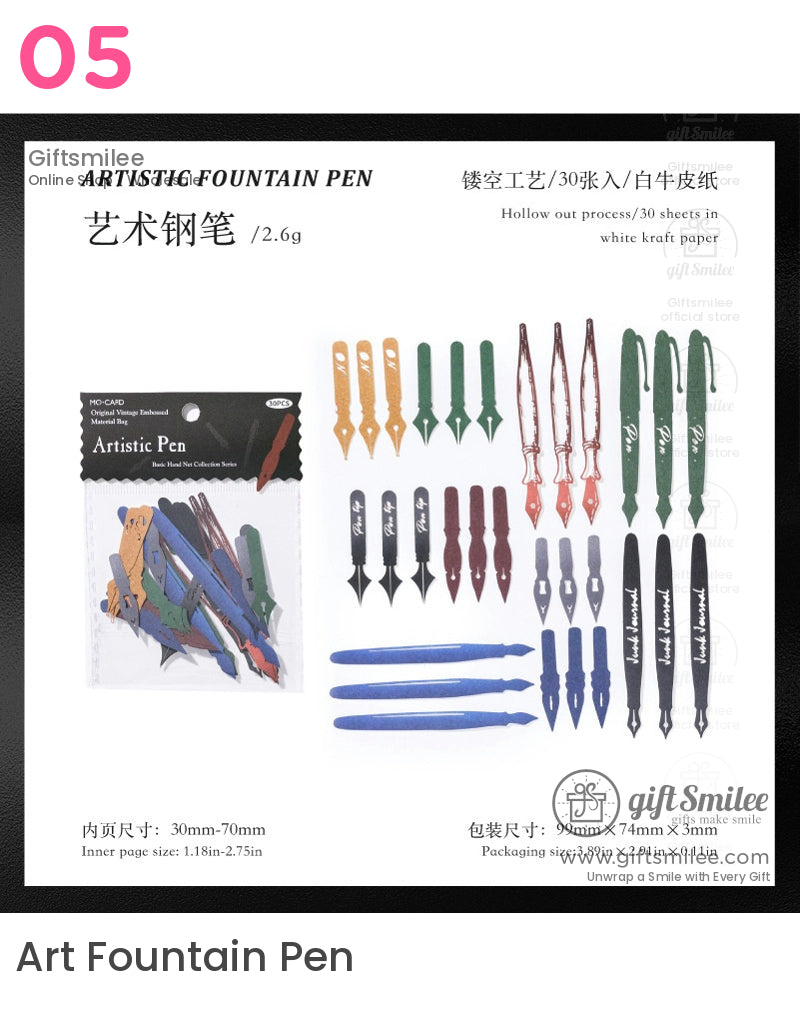 復古剪貼簿材料包 | KS-CK-1168