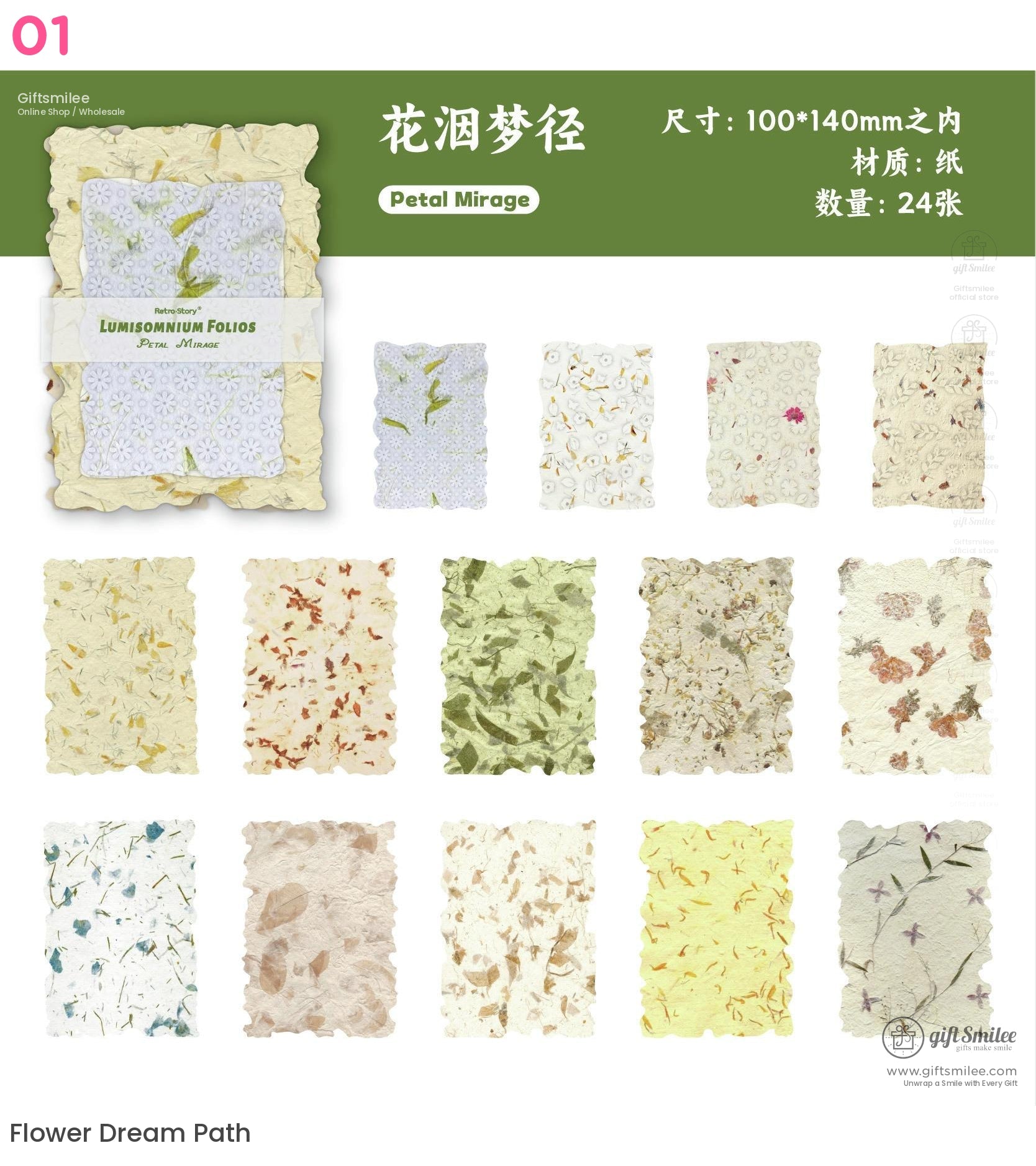 Retro Story Lumisomnium Folios 浮雕拼貼套裝 | KS-CK-1171