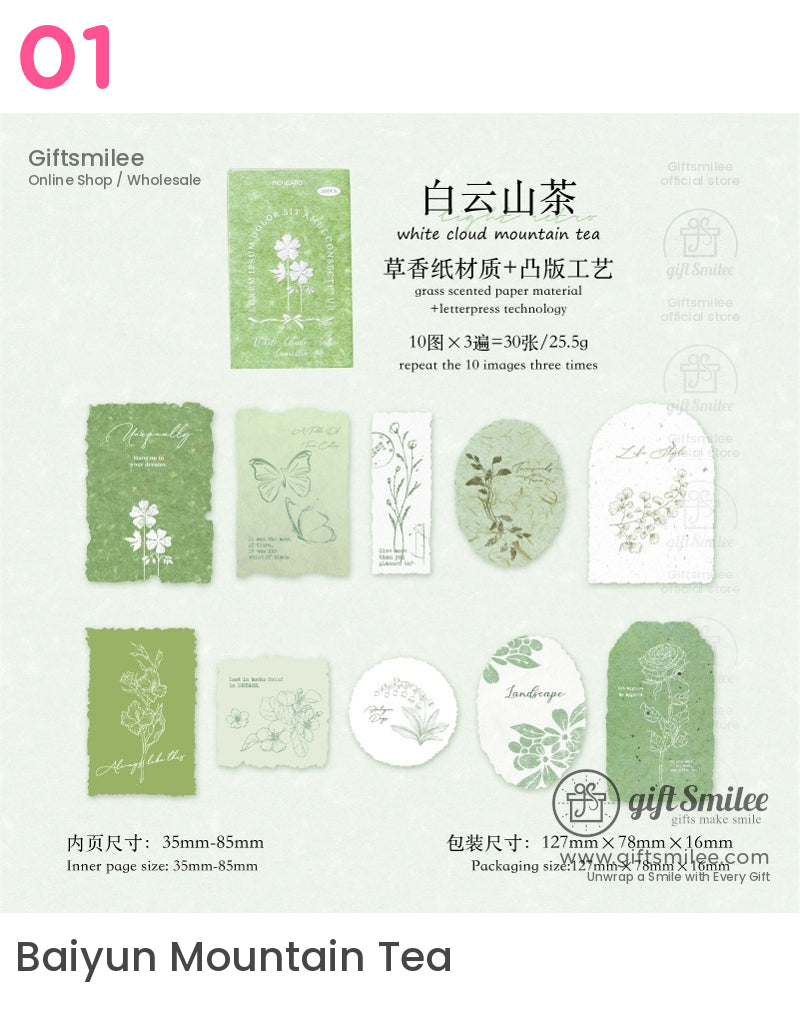 凸版壓花植物貼紙 | KS-CK-1186 