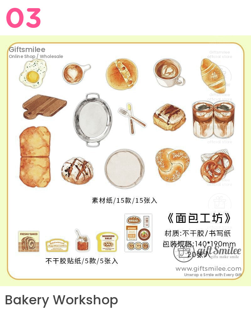 “Grandma’s Bento sticker set – Japanese bento box and food ingredients stationery by Giftsmilee”