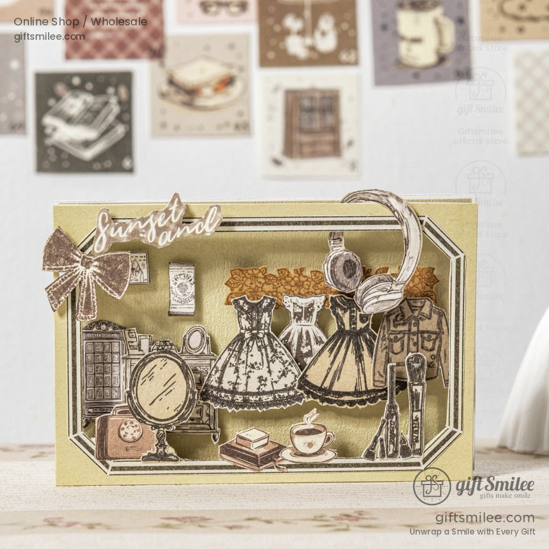 100-Sheet Retro Pastel Square Tear-Off Adhesive 50×50 Mm Sticky Note Pads | KS-CK-1233