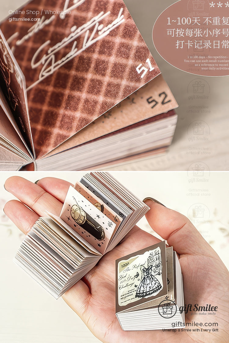 100-Sheet Retro Pastel Square Tear-Off Adhesive 50×50 Mm Sticky Note Pads | KS-CK-1233