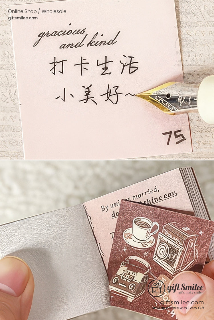 100-Sheet Retro Pastel Square Tear-Off Adhesive 50×50 Mm Sticky Note Pads | KS-CK-1233