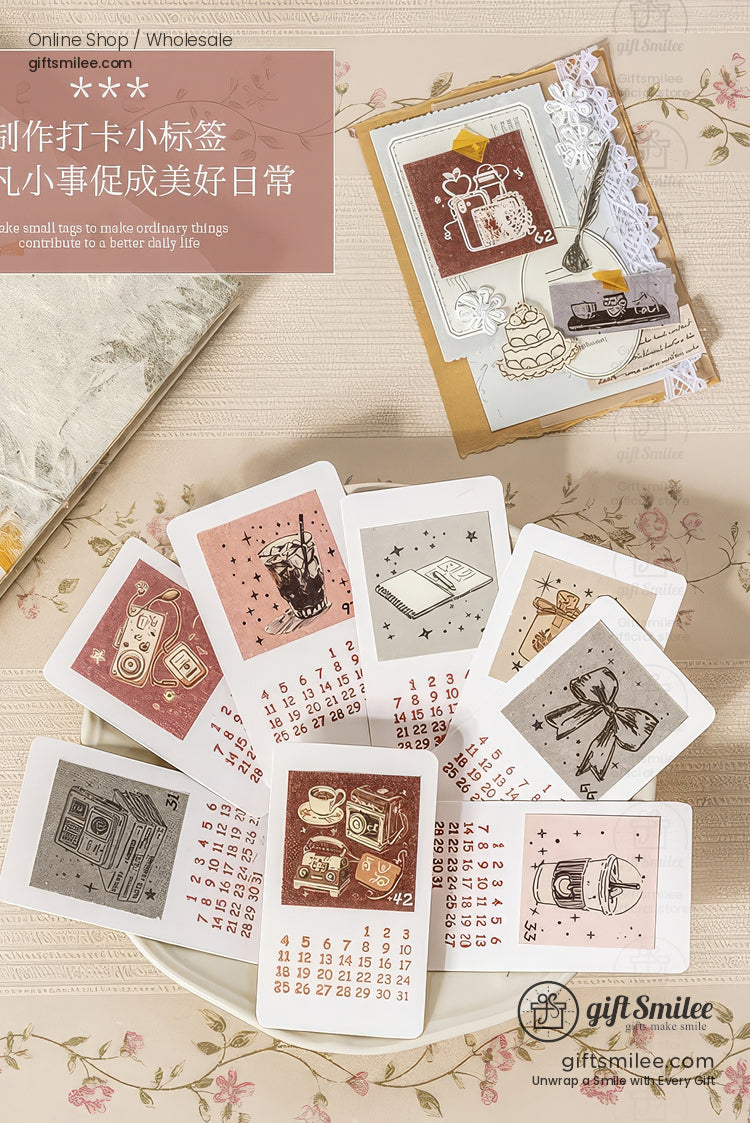 100-Sheet Retro Pastel Square Tear-Off Adhesive 50×50 Mm Sticky Note Pads | KS-CK-1233