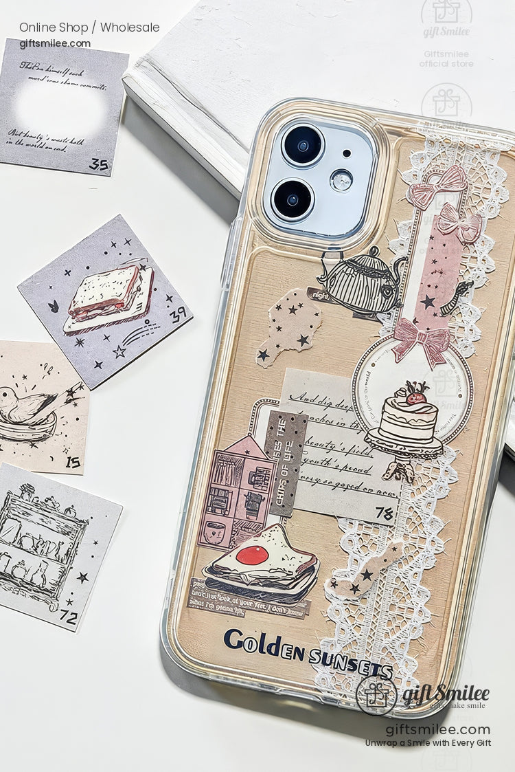 100-Sheet Retro Pastel Square Tear-Off Adhesive 50×50 Mm Sticky Note Pads | KS-CK-1233