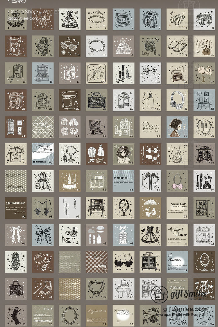 100-Sheet Retro Pastel Square Tear-Off Adhesive 50×50 Mm Sticky Note Pads | KS-CK-1233