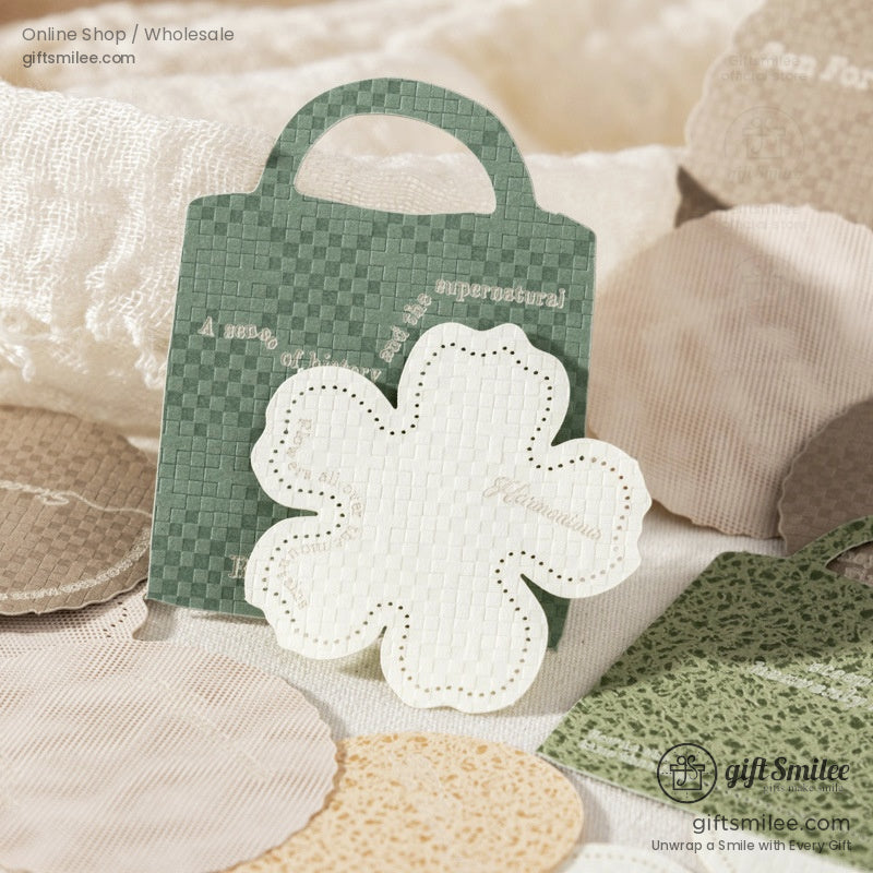 Textured Kraft Mixed Shapes Layered Die-Cut Set Decorative Paper Die-Cuts | KS-CK-1236