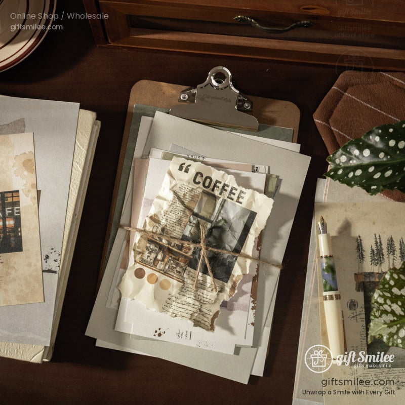 Textured Vintage Collage A5 6 Themes Thick Matte Prints Scrapbook Paper Set | KS-CK-1239