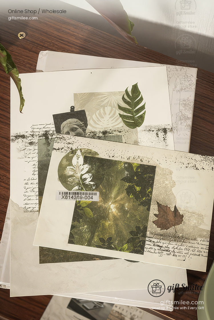 Textured Vintage Collage A5 6 Themes Thick Matte Prints Scrapbook Paper Set | KS-CK-1239