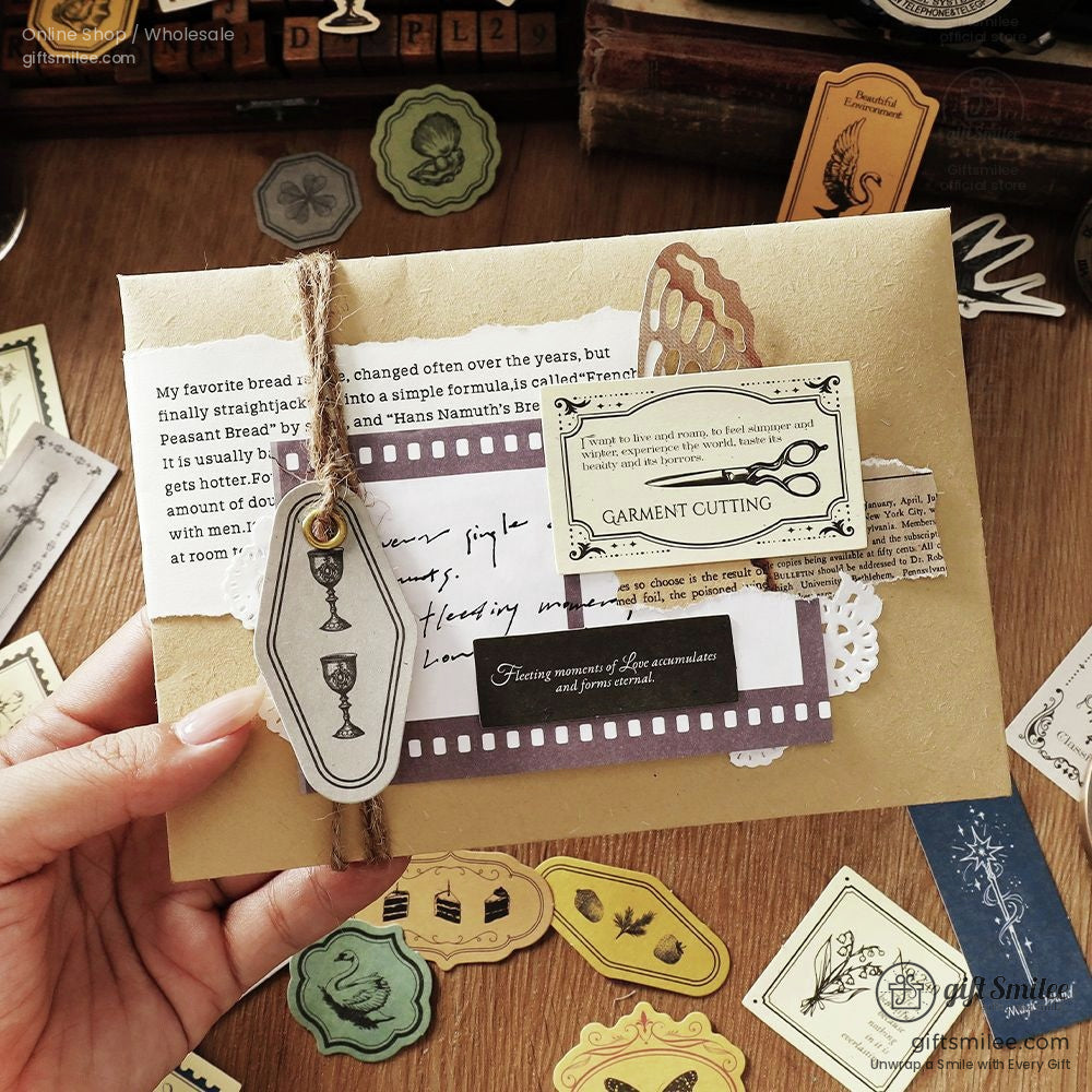 Four Seasons Poems Sticker Paper Ephemera Set | KS-CK-1243